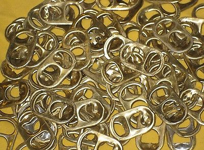 50,000 ALUMINUM PULL TABS ALL GOLDEN COLOR BEER TABS 