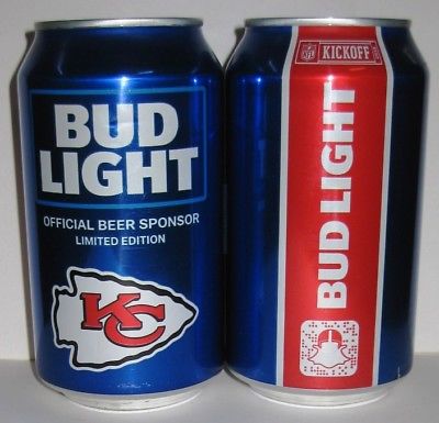 2018 Kansas City Chiefs Bud Light Beer Can - NFL Kickoff Can