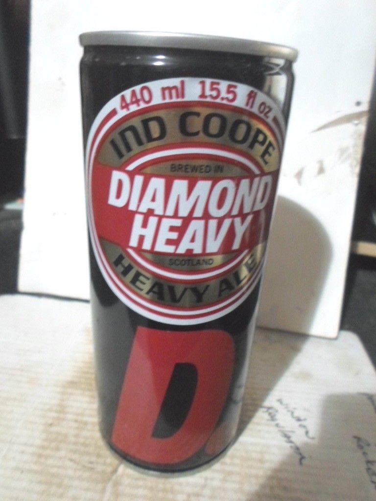 IND COOPE DIAMOND HEAVY  STEEL BEER CAN  -[READ DESCRIPTION]-