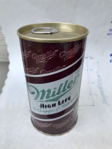 Rare Miller High Life Beer TEST CAN maroon green Milwaukee Wisconsin