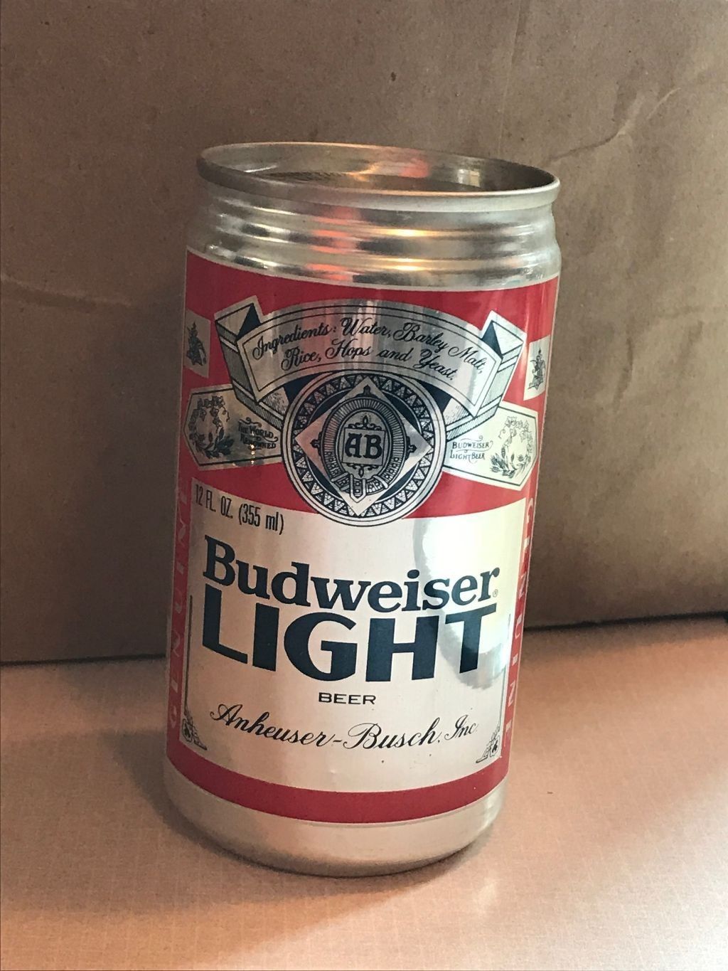 4/13/1981 - First Edition Budweiser Bud Light Can Sealed CONTAINS NO BEER!