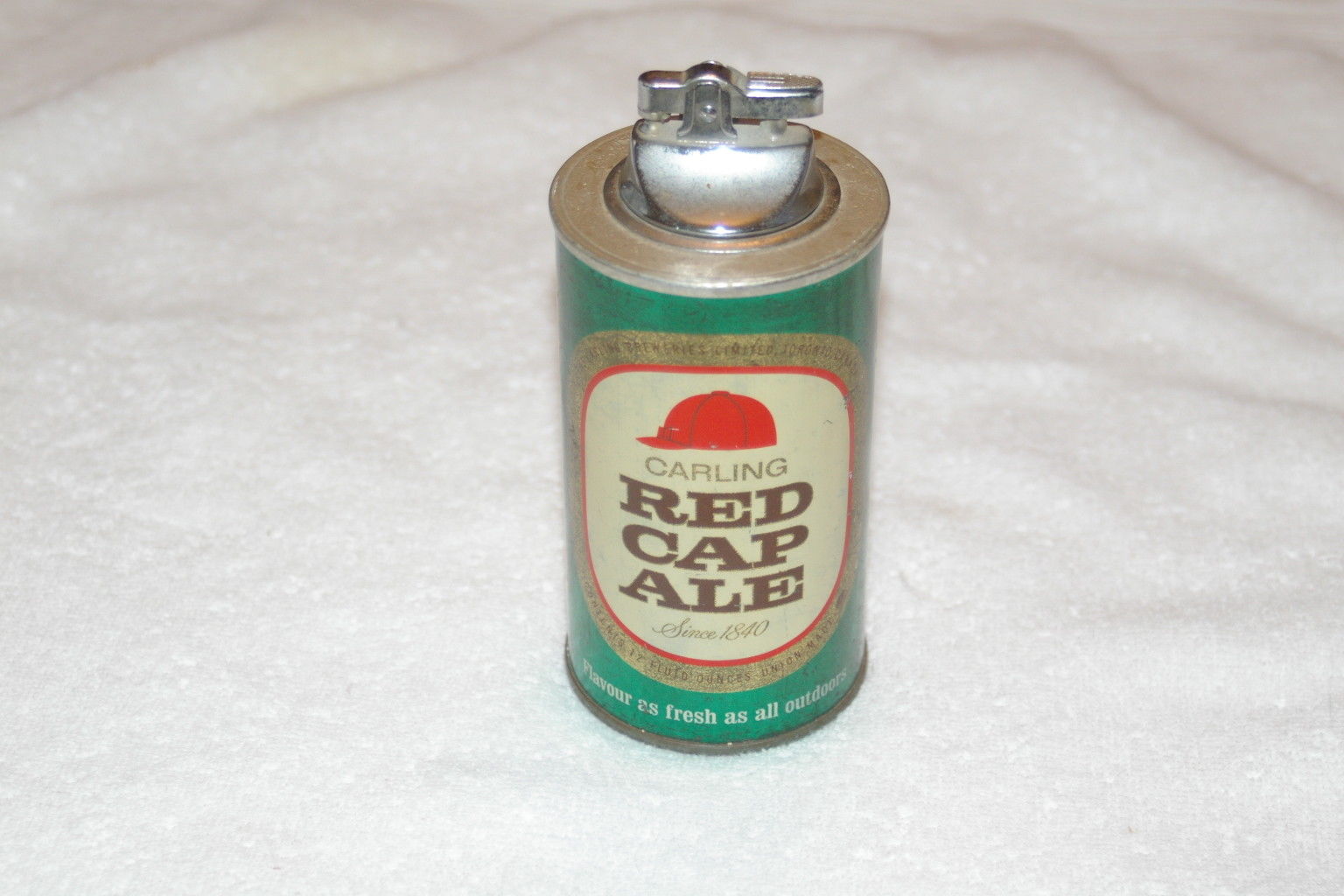 vintage lighter beer can