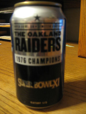 Oakland Raiders 1976 Champions Super Bowl XI Beer Can Ship – Christopher's  Collectibles