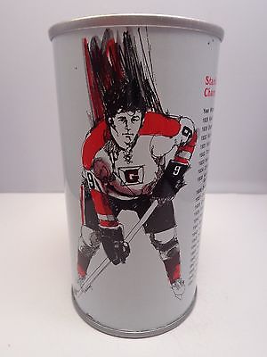 IRON CITY DRAFT STRAIGHT STEEL PULL TAB BEER CAN #81-30 HOCKEY STANLEY CUP CHAMP