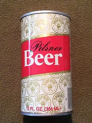 ShopRite Brand Pilsner Old Dutch Brewing Vintage Beer Can Bottom Opened 
