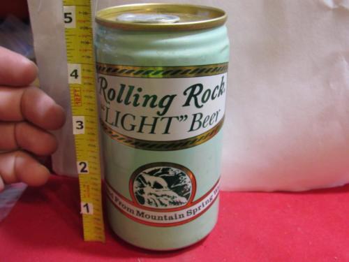 Rolling Rock Light Latrobe Brewing Co. Aluminum 12 OZ. Stay TAB OLD BEER CAN