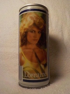 TENNENTS LAGER LORRAINE  GIRL GIRLS OLD BEER CAN TENNENT 