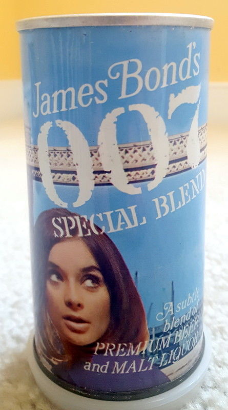 JAMES BOND 007 SPECIAL BLEND Pull Tab Beer Can, National, Phoenix,  USBCII 82-31