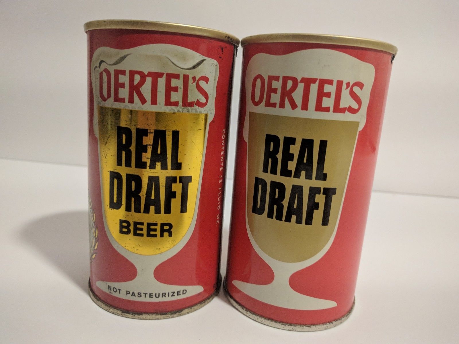 12 Vintage Beer Cans, Empty - Oertel's, Goebel, Iron City Beer, Red Lion, Regal