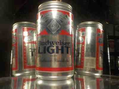 BUDWEISER LIGHT FIRST EDITION                   OLD FLAT TOP BEER CAN