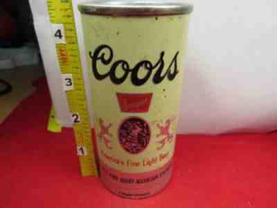 COORS FINE LIGHT THIN SMALL SHORT PULL TAB ALUMINUM 7oz. OLD BEER CAN