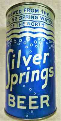 Silver Springs Beer can12 oz USBC 134-17 MT 1938 OI-IRTP Vancouve flat.Free Ship