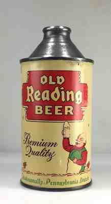 OLD READING CONE TOP BEER CAN TRADITIONALLY PENNSYLVANIA DUTCH READING, PA COOL!