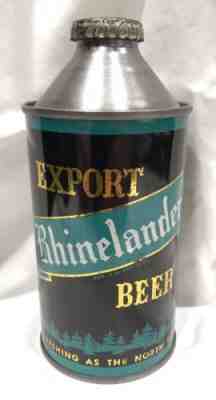 Rhinelander Export Cone Top Beer Can, Wisconsin - Nice