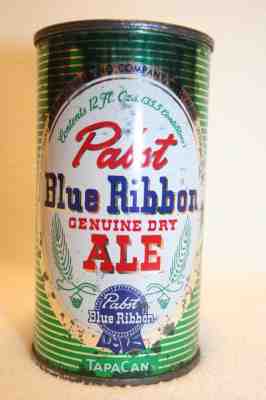 Pabst Old Genuine Dry Ale 12 oz. flat top- Pabst Brewing Company, Milwaukee, WI.
