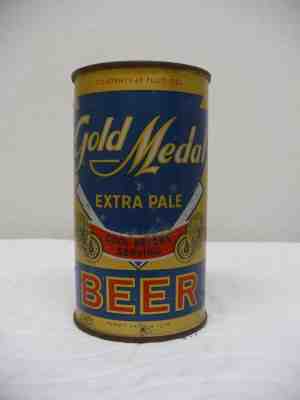 Gold Medal Beer Grace Bros OI IRTP Instructional Flat Top Beer Can