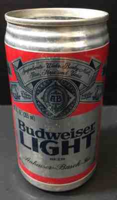 Vintage FIRST EDITION Budweiser Light Can Packaged 4/13/81 No Pull Tab Very Good