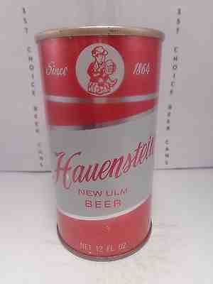 HAUENSTEIN NEW ULM STRAIGHT STEEL PULL TAB 12oz. BEER CAN #74-11 GRAIN BELT