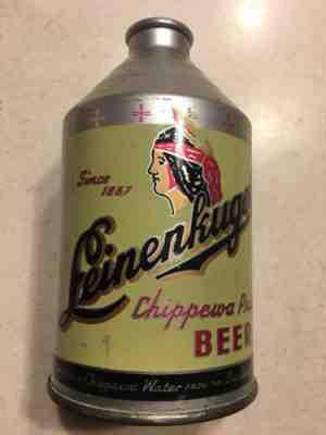 Leinenkugel's Beer Crowncontainer Cone Top Beer Can Crown Container Leinies 1951