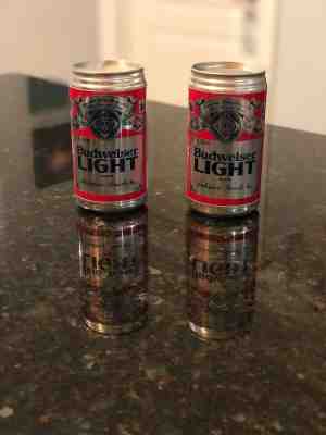 **LOT OF 2** BUDWEISER BUD LIGHT First Edition Can 1st Launch 4/13/81 Beer