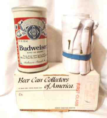 Vintage Budweiser Beer Collector Can 6 Six Pack Advertising Handkerchiefs