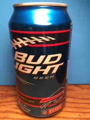 Bud Light 2011 Buffalo bills Fan Can bottom empty 12 Ounce Beer Can