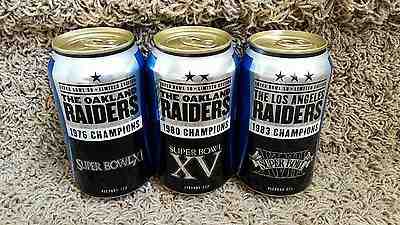 RAIDERS SUPER BOWL 11 15 18 Bud Light beer can FOOTBALL rice stabler gruden carr