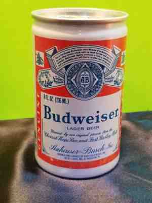 Vintage Budweiser Beer Can 8 Ounces Unopened Sealed Empty Can No Puncture Holes 