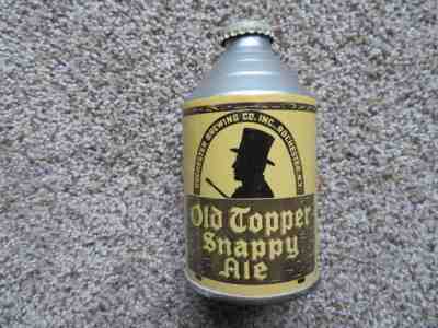 OLD TOPPER Beer CROWNTAINER CONE TOP Beer Can Nice Condition Rochester, N.Y IRTP