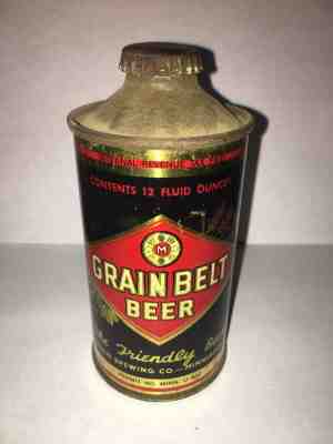 Very Rare Nice Grain Belt Cone Top Beer Can