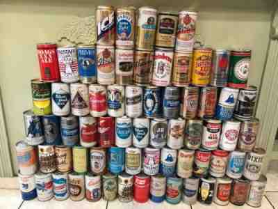 (70) 1950s-80s Vintage Beer Can Collection