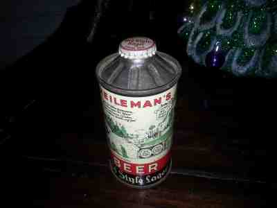 MINTY - HEILEMAN'S OLD STYLE "Pre-Pro" ConeTop Beer Can LaCrosse, Wisc Nice Cap