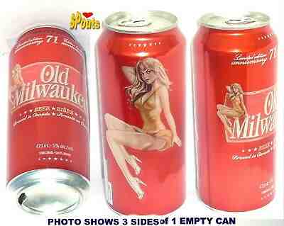 2005 OLD MILWAUKEE GIRL SEXY BLONDE BEER CAN STROH'S CANADA PINT GUELPH, ONTARIO