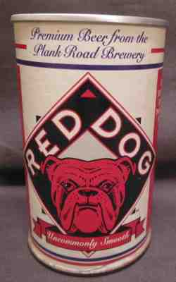 Red Dog Premium Beer Cardboard Promotional Can w/Surprise Inside Unopened NR