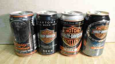 1996-97-98-2000 Harley Davidson  Daytona Bike Week  Beer cans unopened  