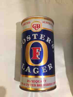 Fosters Vintage Australian Beer Can 25/32 Quart Vintage