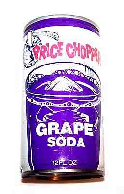 Vintage Price Chopper Grape Pull Tab Top Soda Pop Can A1+ Beer Sign Flat MkOfr