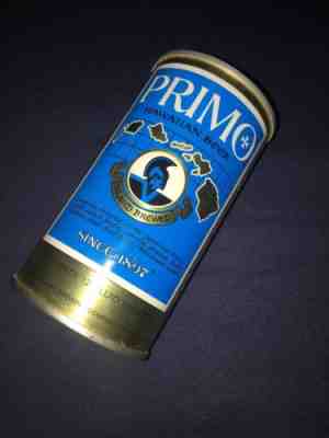 Vintage PRIMO Beer Flat Top Can Hawaiian Island Brewed Bar Mancave Item Piece 