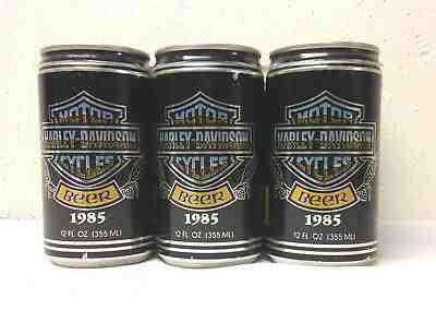 Harley-Davidson 1985 Daytona Beach Bike Week 6 Pack 12 Oz. Beer Cans.