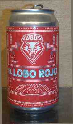 NEW MEXICO LOBOS UNM PULL TAB BEER CAN TAB SPORTS CAN EL LOBO ROJO