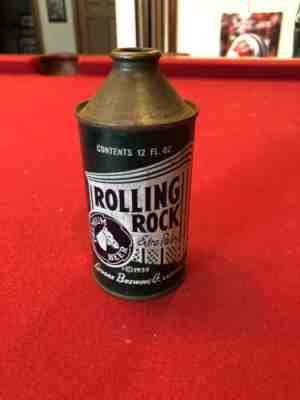 Rolling Rock Cone Top Beer Can