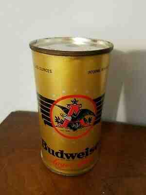 Vintage 1930's Budweiser O/I IRTP Kansas Tax Paid Flat Top Steel Beer Can