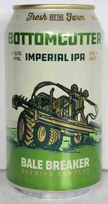 Bottom Cutter Imperial IPA Beer Can, Bale Breaker Brewing, Washington Micro Brew