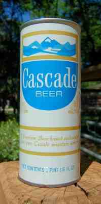 MINTY CASCADE STRAIGHT-STEEL 16 OZ HALF QUART PULL TAB BEER CAN! UPGRADE TODAY!