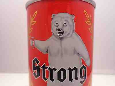 Strong white bear beer beer can