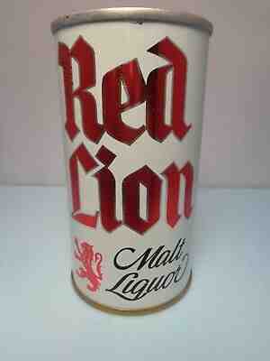 RED LION MALT LIQUOR STRAIGHT STEEL PULL TAB BEER CAN #113-5  CINCINNATI, OHIO