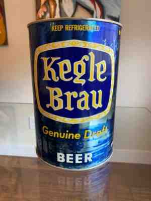 Rare Kegle Brau Genuine Draft one gallon beer can vintage cold springs Minnesota