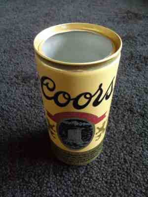 Vtg Coors Beer Can Pen Pencil Holder, Caddy Container Desk Dorm Man Cave