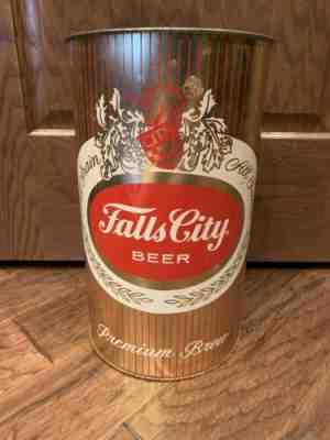 Rare Vintage FALLS CITY BEER Can Trash Can 14.5” Tall Huge Beer Can