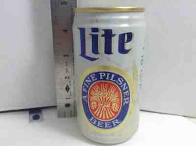 Miller Lite Beer Aluminum Can, 12oz, 4.75", OLD, Used